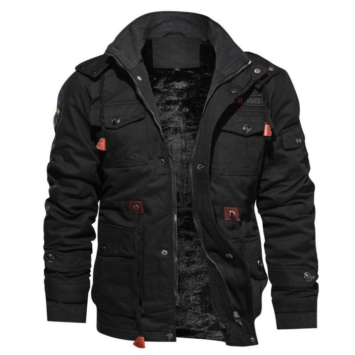 Men's winter jacket made of polyester with stylish design & warming lining | Amarae