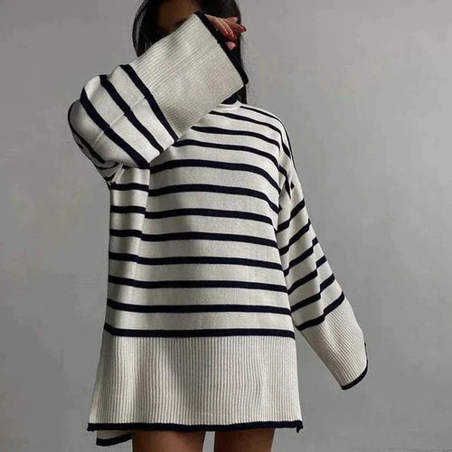 Amarae | Knitted Sweater - Oversized Fit - Soft Roll Neck - Long Sleeve Casual Design