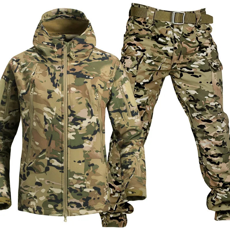 Men's Multifunctional Jacket with Fleece Lining and Zipper Amarae
