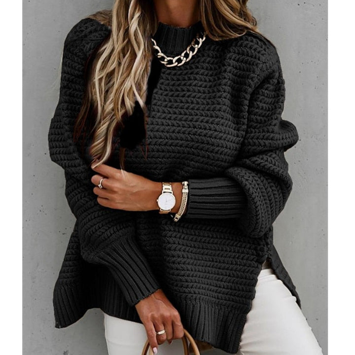 Lune London | Knit Sweater - Oversized Fit - Crew Neck - Long Sleeves - Soft and Comfortable