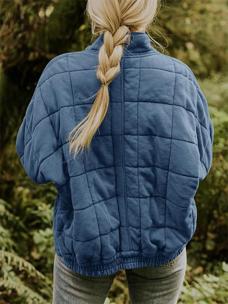 Amarae | Padded jacket - Loose fit - High collar - Zipper - Side pockets