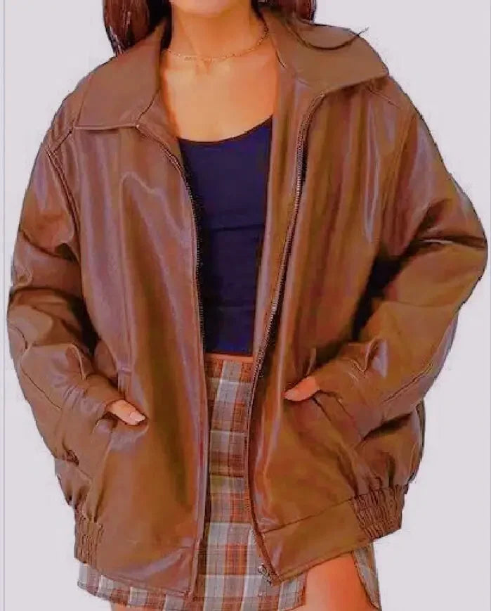 Lune London | Oversized Leather Jacket