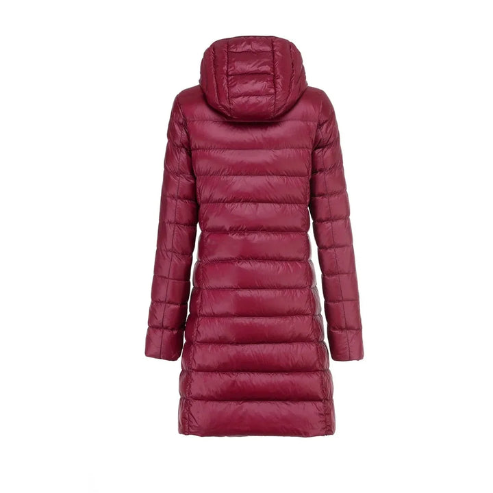Lune London | Long Lightly Padded Jacket with Detachable Hood for Women Ideal for Winter