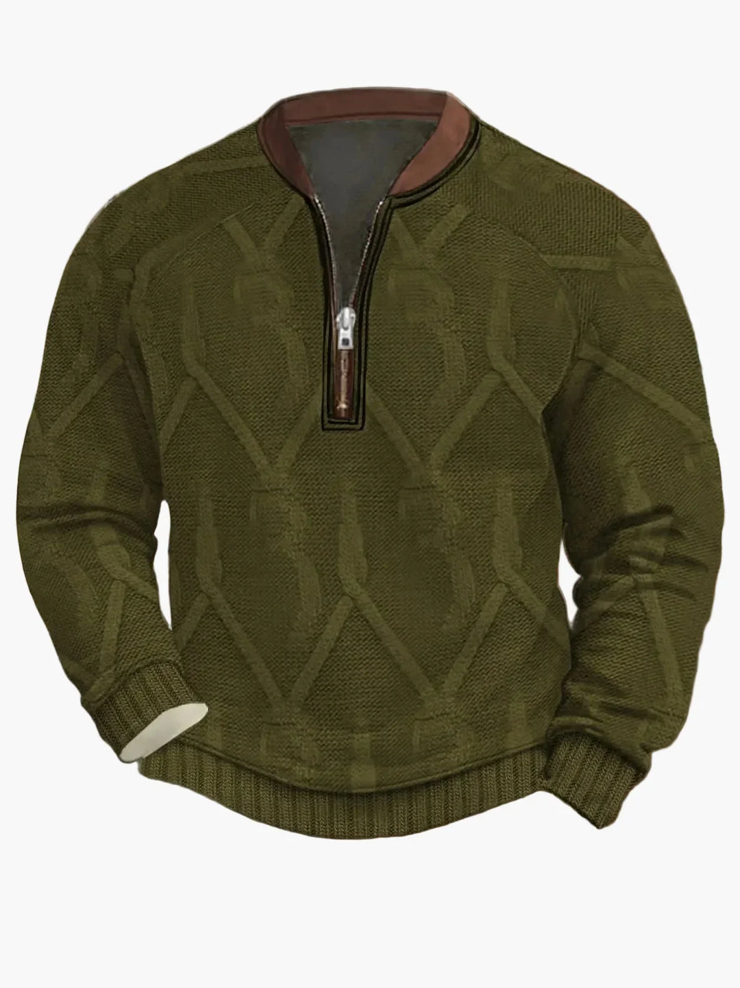 Lune London | Knitted sweater with zipper - Modern casual look for autumn and spring