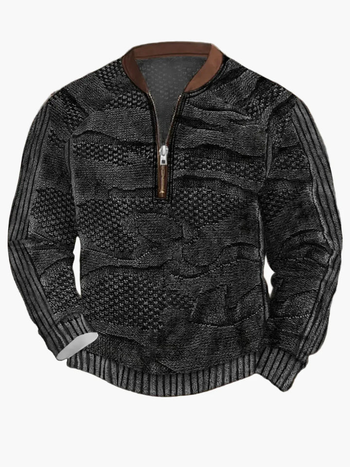 Lune London | Knitted sweater with zipper - Modern casual look for autumn and spring