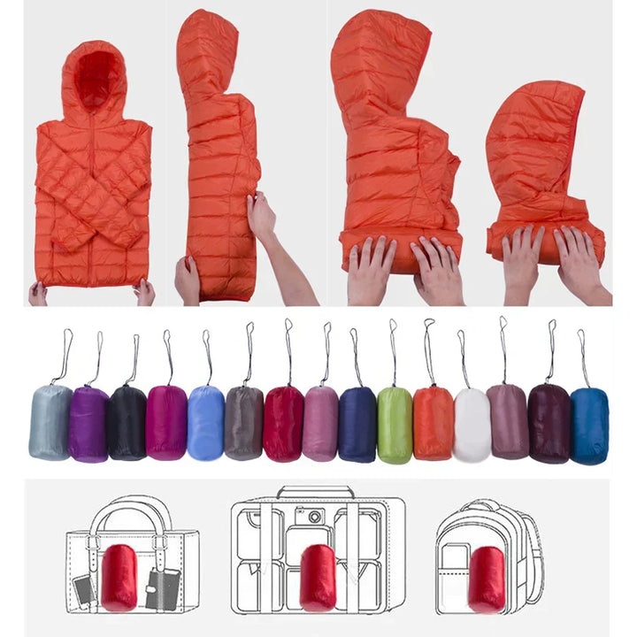 Amarae | Ultralight Women's Down Jacket with Hood
