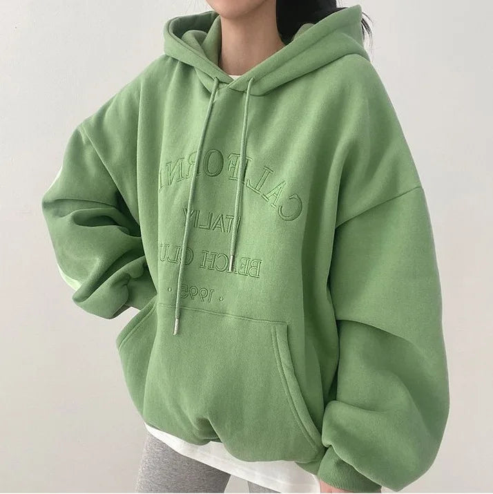 Lune London | Oversized Women's Hoodie With Embroidery