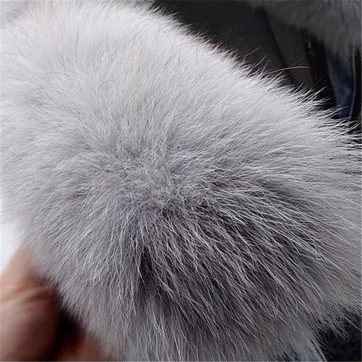 Lune London | Denim Jacket with Faux Fur Collar