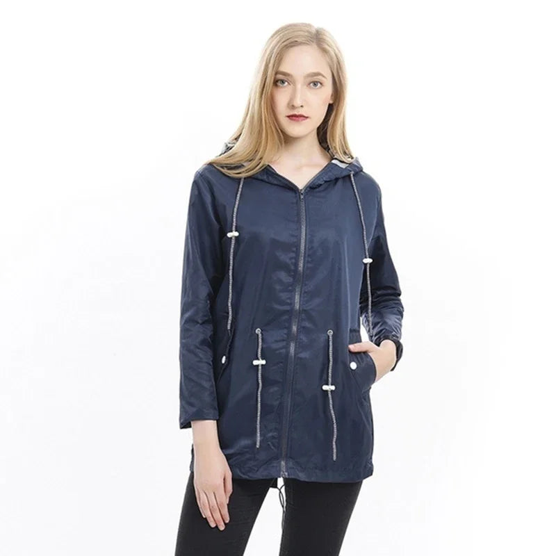 Waterproof coat with hood