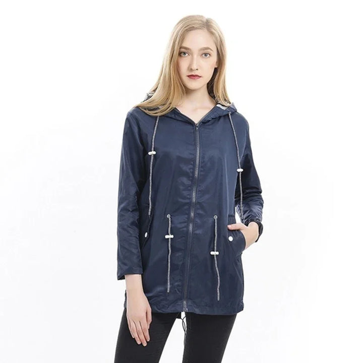 Waterproof coat with hood