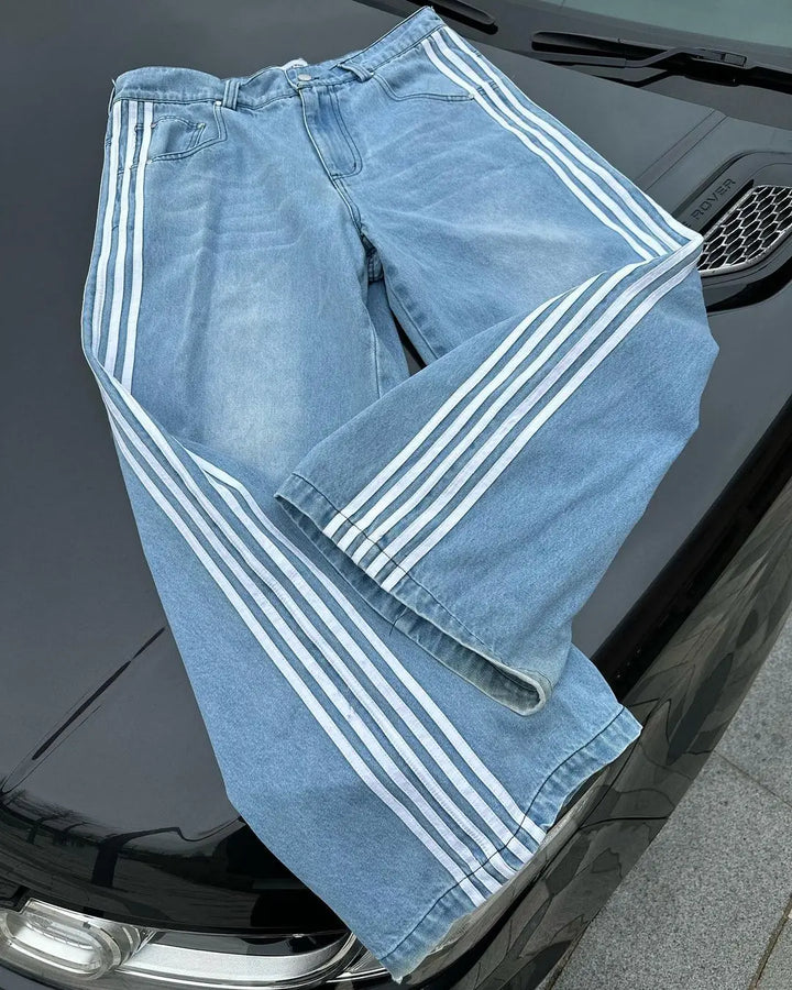 Men’s High-Waisted Baggy Jeans with Vintage Look for Everyday | Lune London