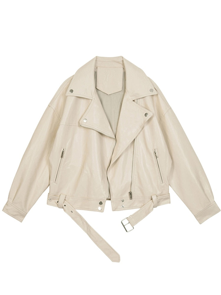 Amarae | Oversized-leather-jacket