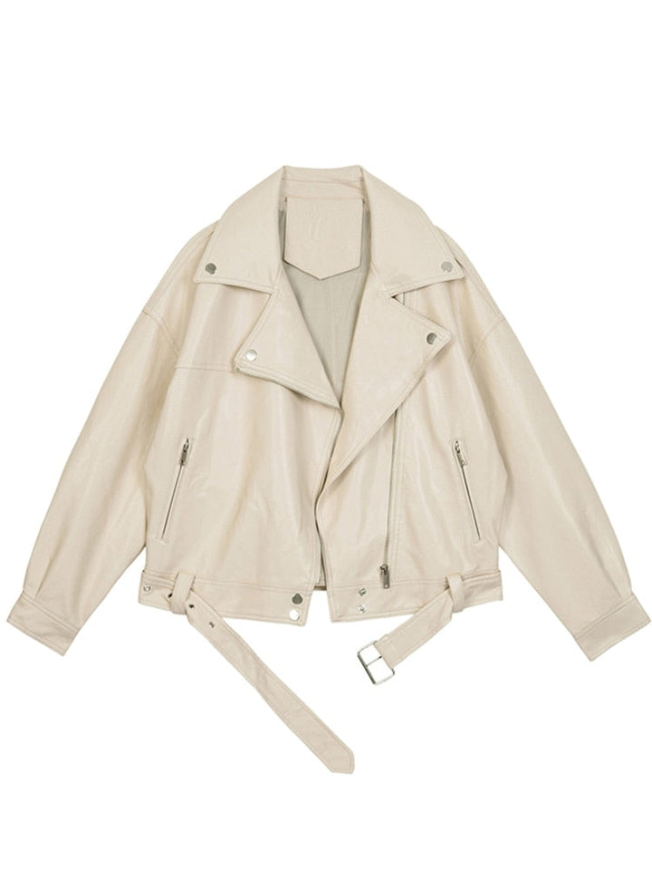 Amarae | Oversized-leather-jacket