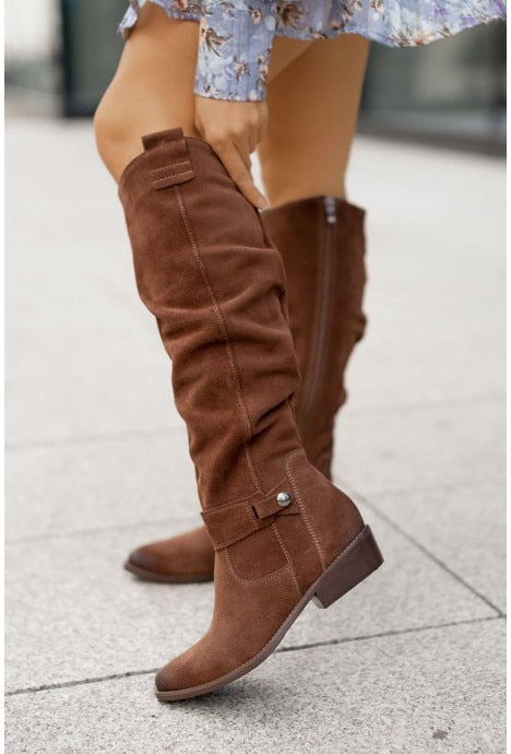Lune London | Vintage knee-high sturdy and comfortable boots for women