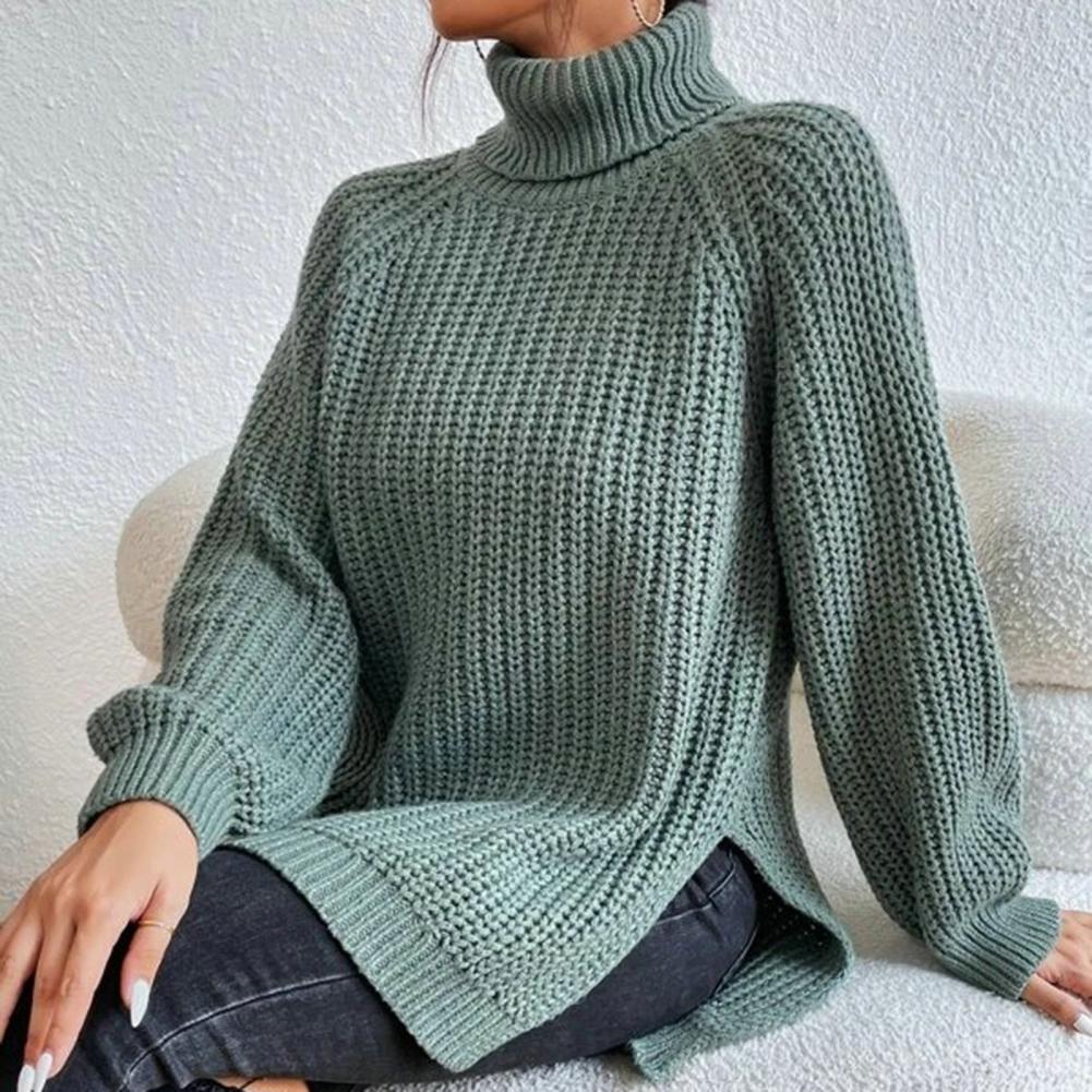 Lune London | Knit Sweater - Turtleneck - Long Sleeves - Oversized Fit - Soft Chunky Knit
