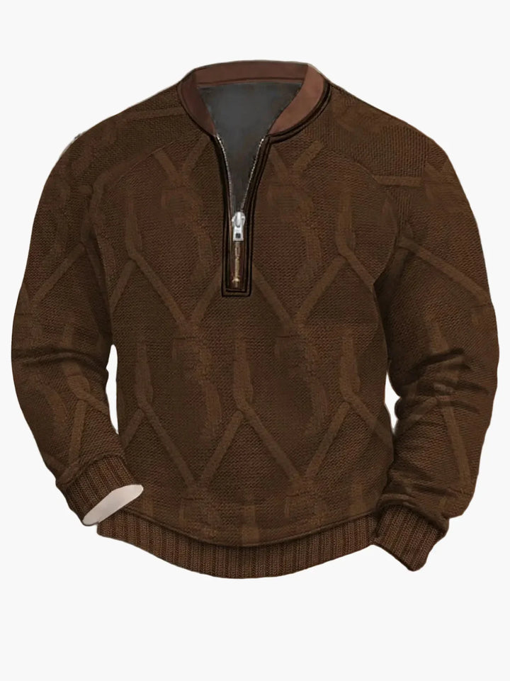 Lune London | Knitted sweater with zipper - Modern casual look for autumn and spring