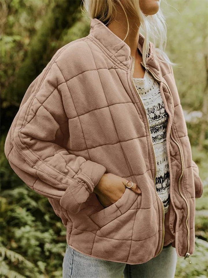 Amarae | Padded jacket - Loose fit - High collar - Zipper - Side pockets