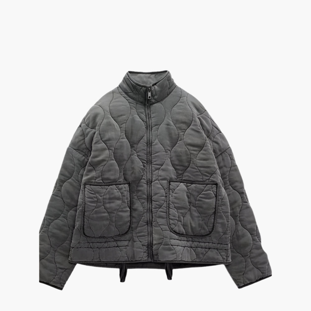 Lune London | Oversized quilted winter jacket with pockets and zipper - Trendy winter jacket 2024