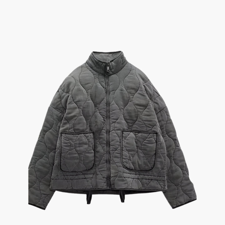 Lune London | Oversized quilted winter jacket with pockets and zipper - Trendy winter jacket 2024