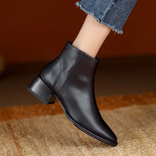 Amarae | Chunky Heeled Ankle Boots