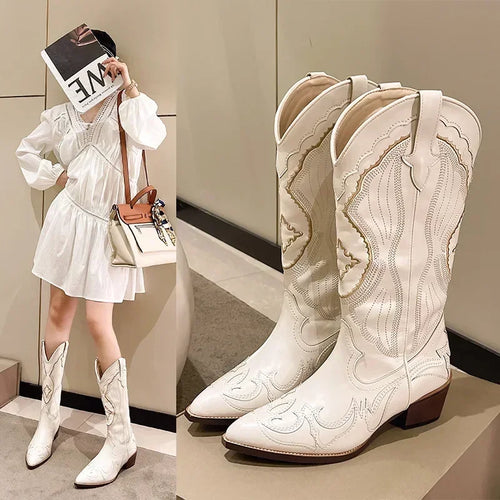 Amarae | Embroidered Cowboy Boots