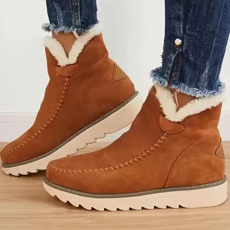 Lune London | Suede leather boots for women - Non-slip rubber sole