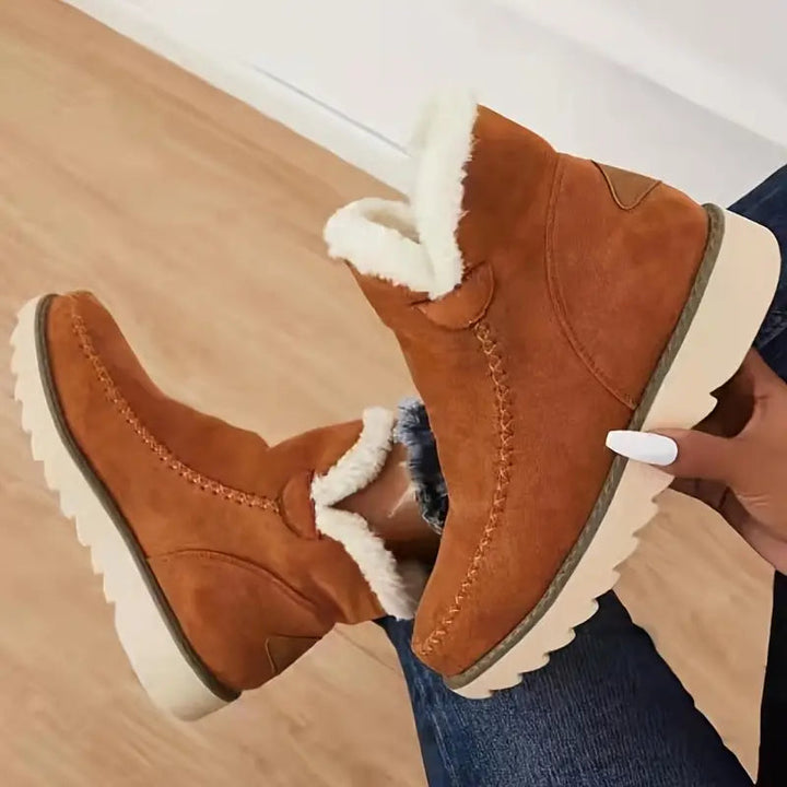 Lune London | Suede leather boots for women - Non-slip rubber sole