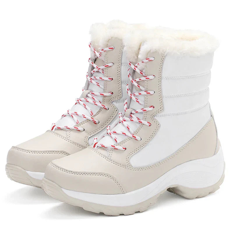 Lune London | Women's waterproof winter boots with platform and fur lining