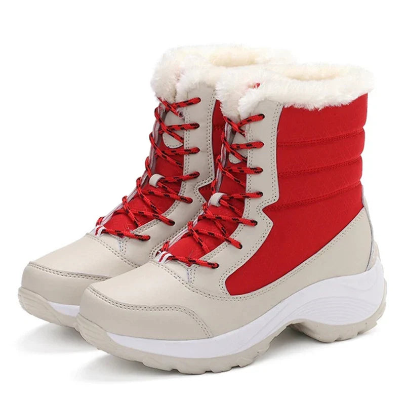 Lune London | Women's waterproof winter boots with platform and fur lining