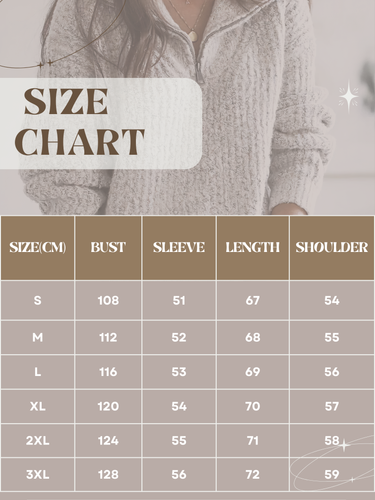 Amarae | Pullover with half zipper for women - Oversized design