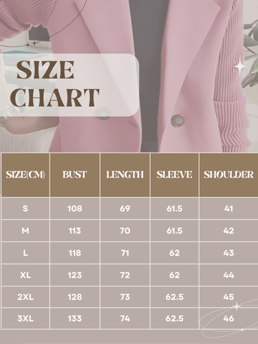 Amarae | Knit Sleeve Blazer for Women - Tailored, Hip-Length