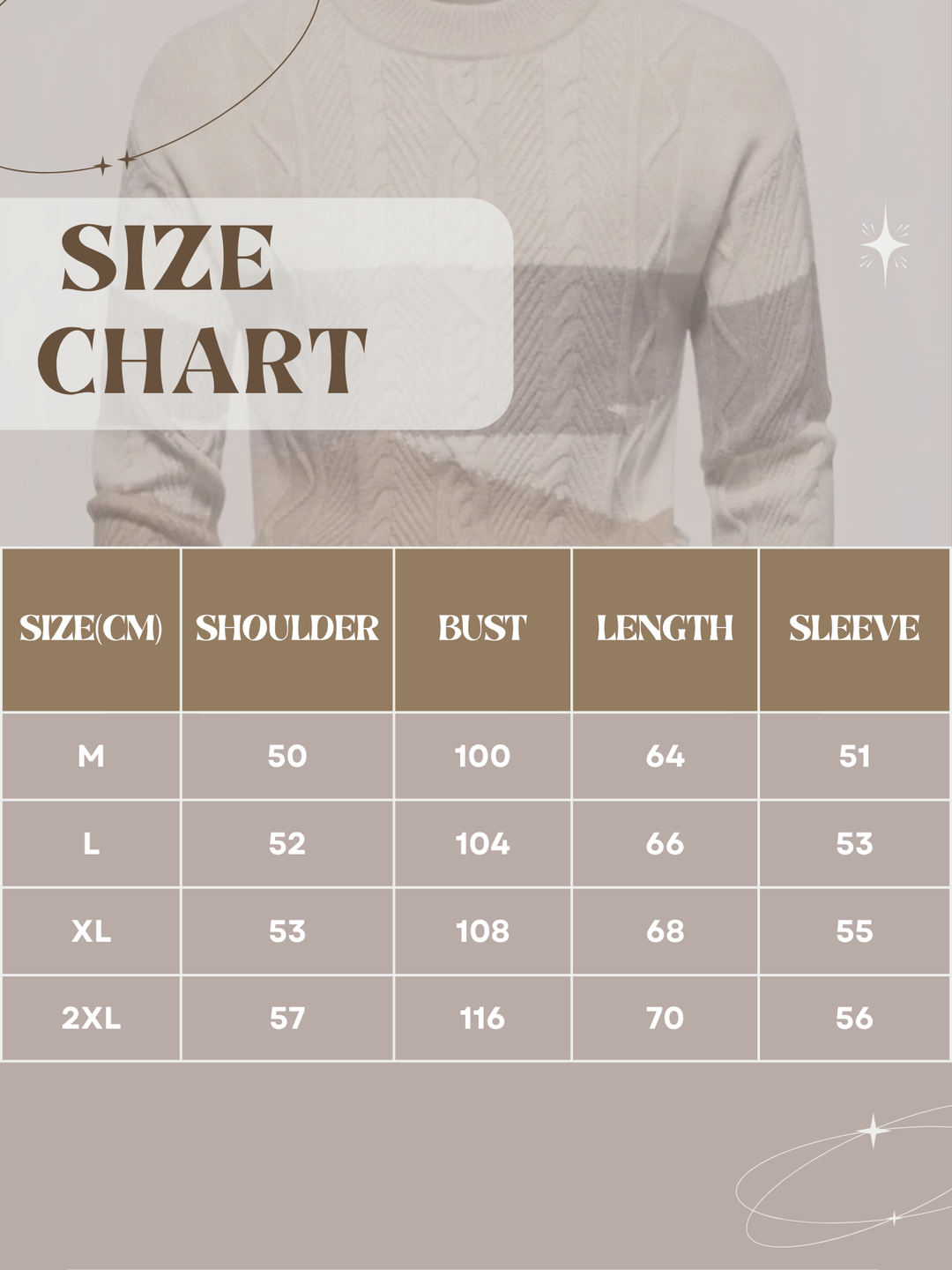 Lune London | Cable knit sweater for men - gradient design