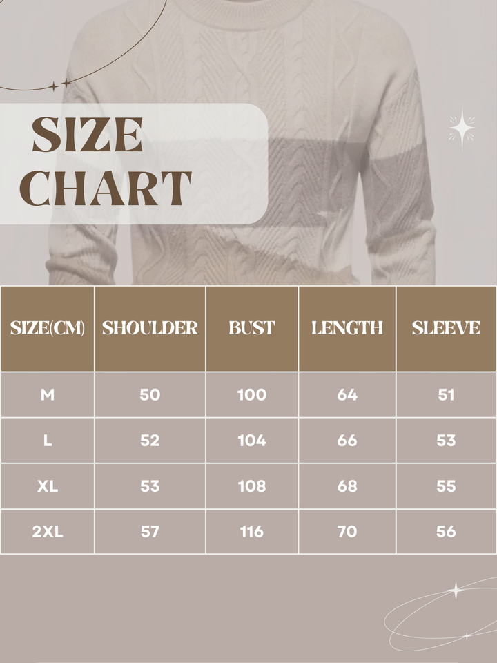 Lune London | Cable knit sweater for men - gradient design