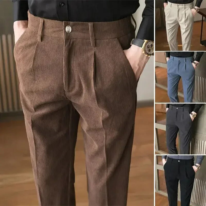 Lune London | Slim Corduroy Pants for Men - Modern Fit