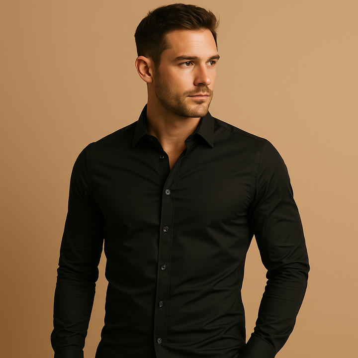 Lune London | Fitted shirt with folded collar for men - Shirts