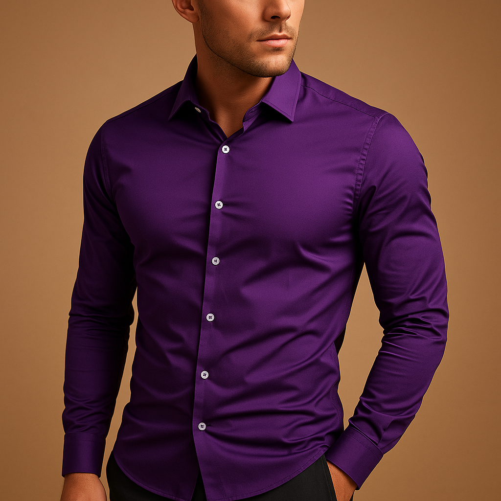Lune London | Fitted shirt with folded collar for men - Shirts