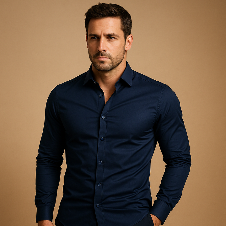 Lune London | Fitted shirt with folded collar for men - Shirts