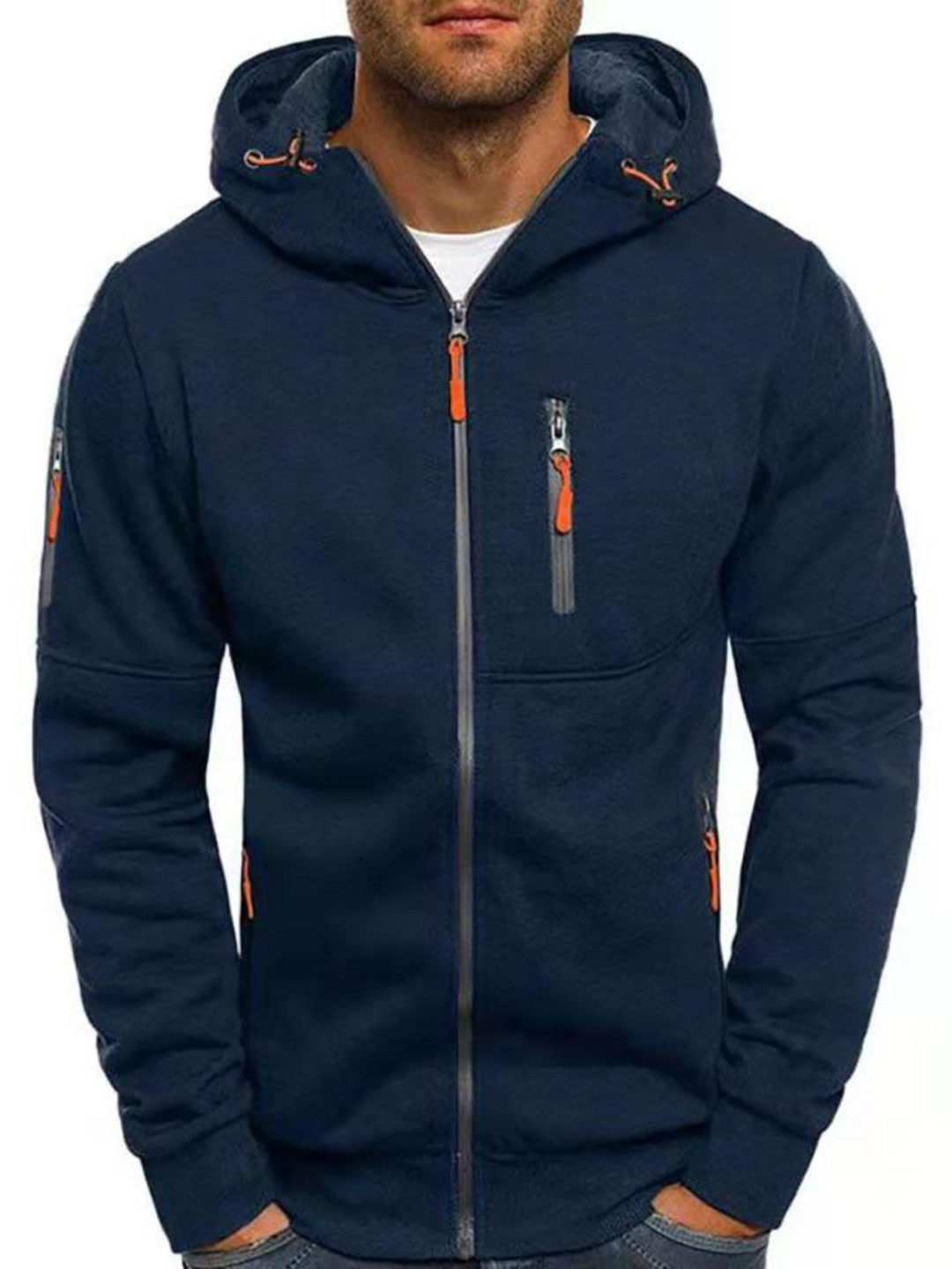 Lune London | Sports jacket for men, Slim Fit with hood - Lightweight