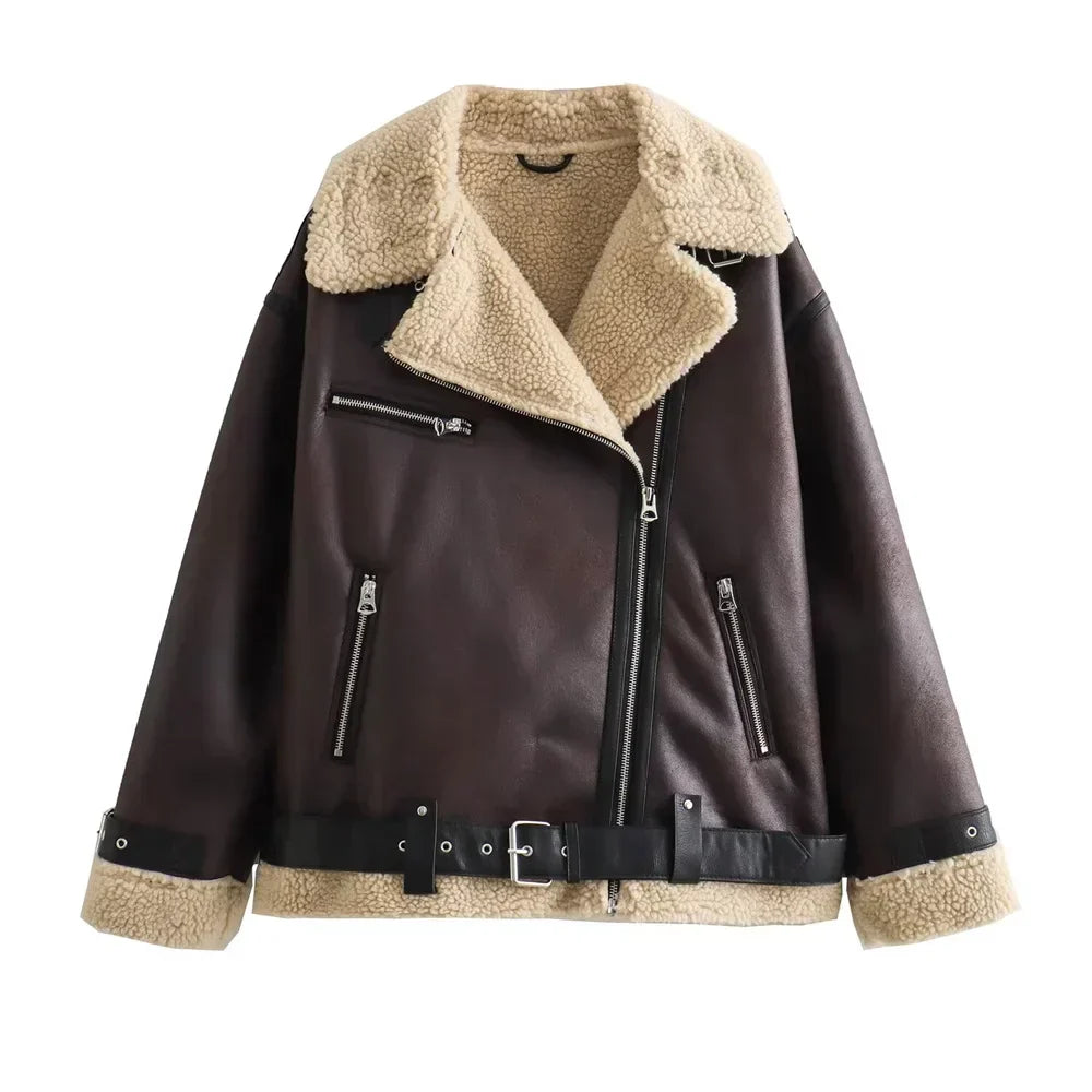 Lune London | Double-faced coat - Elegant and comfortable jacket with belt and modern collar for autumn