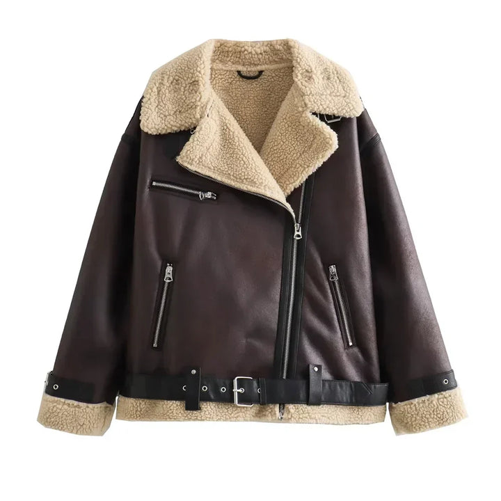 Lune London | Double-faced coat - Elegant and comfortable jacket with belt and modern collar for autumn