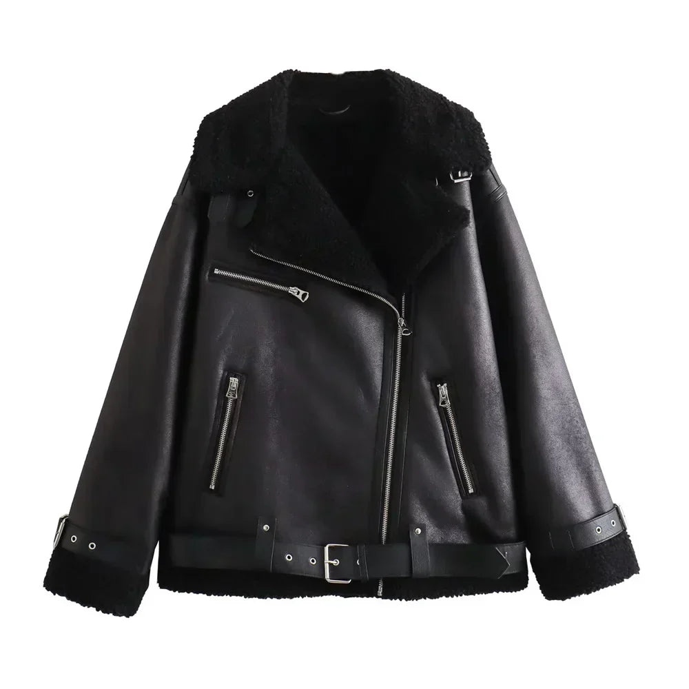 Lune London | Double-faced coat - Elegant and comfortable jacket with belt and modern collar for autumn