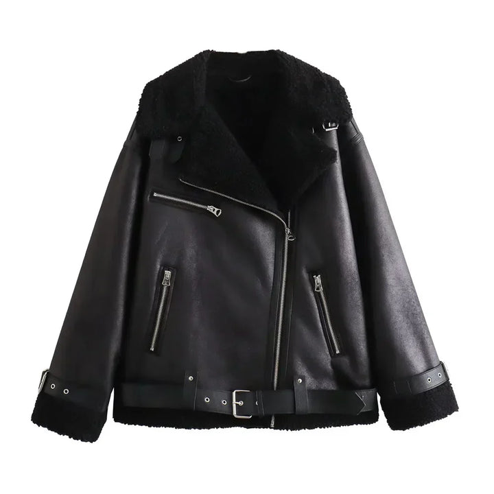 Lune London | Double-faced coat - Elegant and comfortable jacket with belt and modern collar for autumn