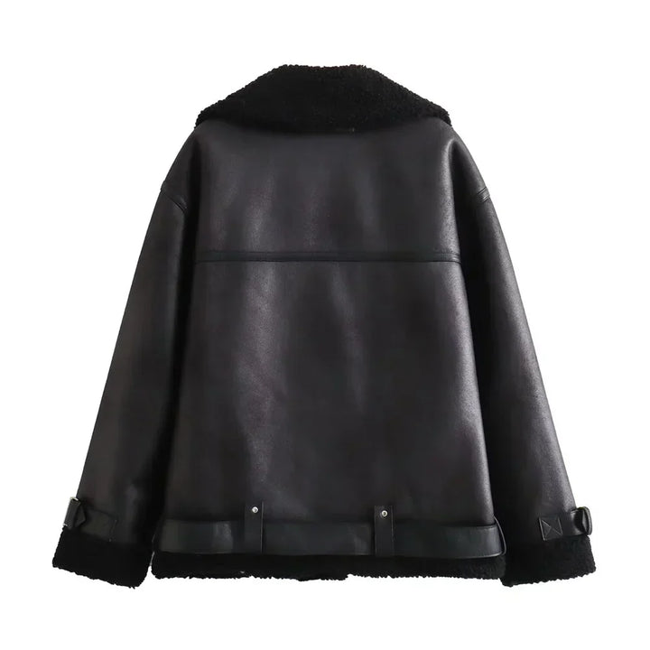 Lune London | Double-faced coat - Elegant and comfortable jacket with belt and modern collar for autumn