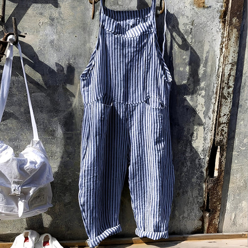 Amarae | Vintage White Overalls Unisex Adjustable