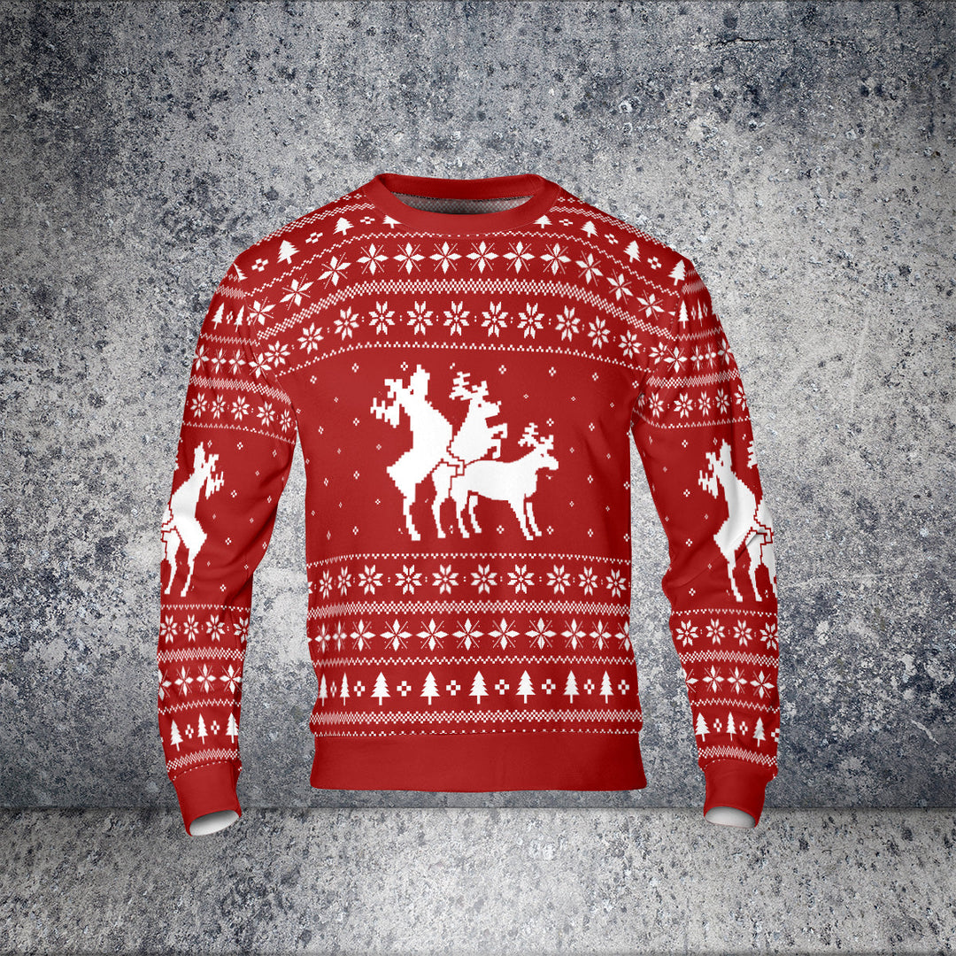Lune London | Three pretty deer ugly Christmas sweater - HYPERFAVOR