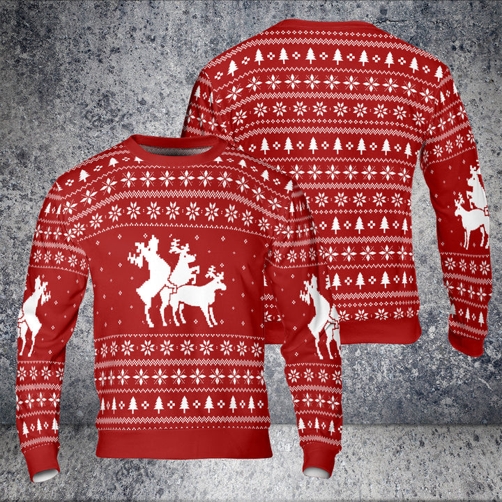 Lune London | Three pretty deer ugly Christmas sweater - HYPERFAVOR