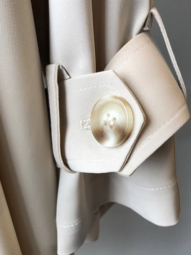 Chic und Stil | Transitional trench coat for women - Water-repellent, double-breasted