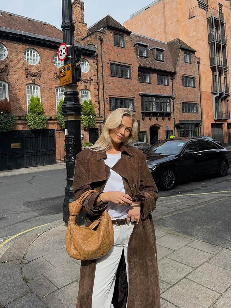 Lune London | Suede Trench Coat