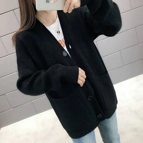 Amarae | Casual Cardigans with V Neck and Long Sleeves