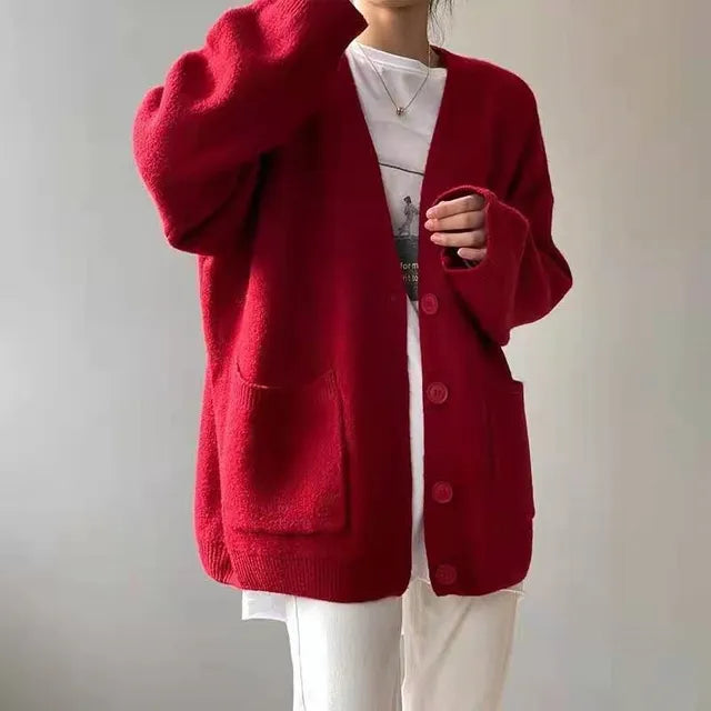 Lune London | Casual Cardigans with V Neck and Long Sleeves